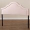 Baxton Studio Rita Light Pink Velvet Upholstered Full Size Headboard 155-9332 - alternate 6
